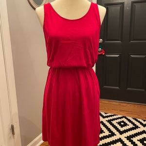 Red Summer dress.